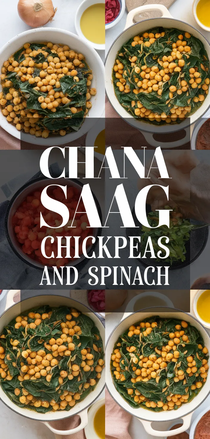 A photo of Chana Saag Chickpeas And Spinach Recipe