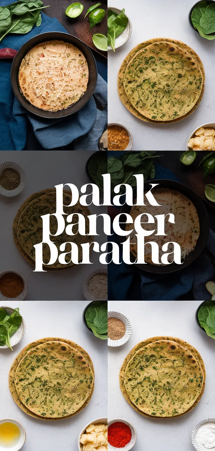 A photo of Palak Paneer Paratha Recipe