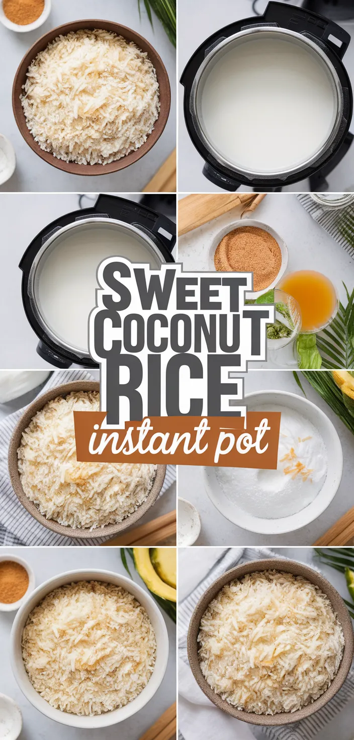 A photo of Sweet Coconut Rice Instant Pot Recipe