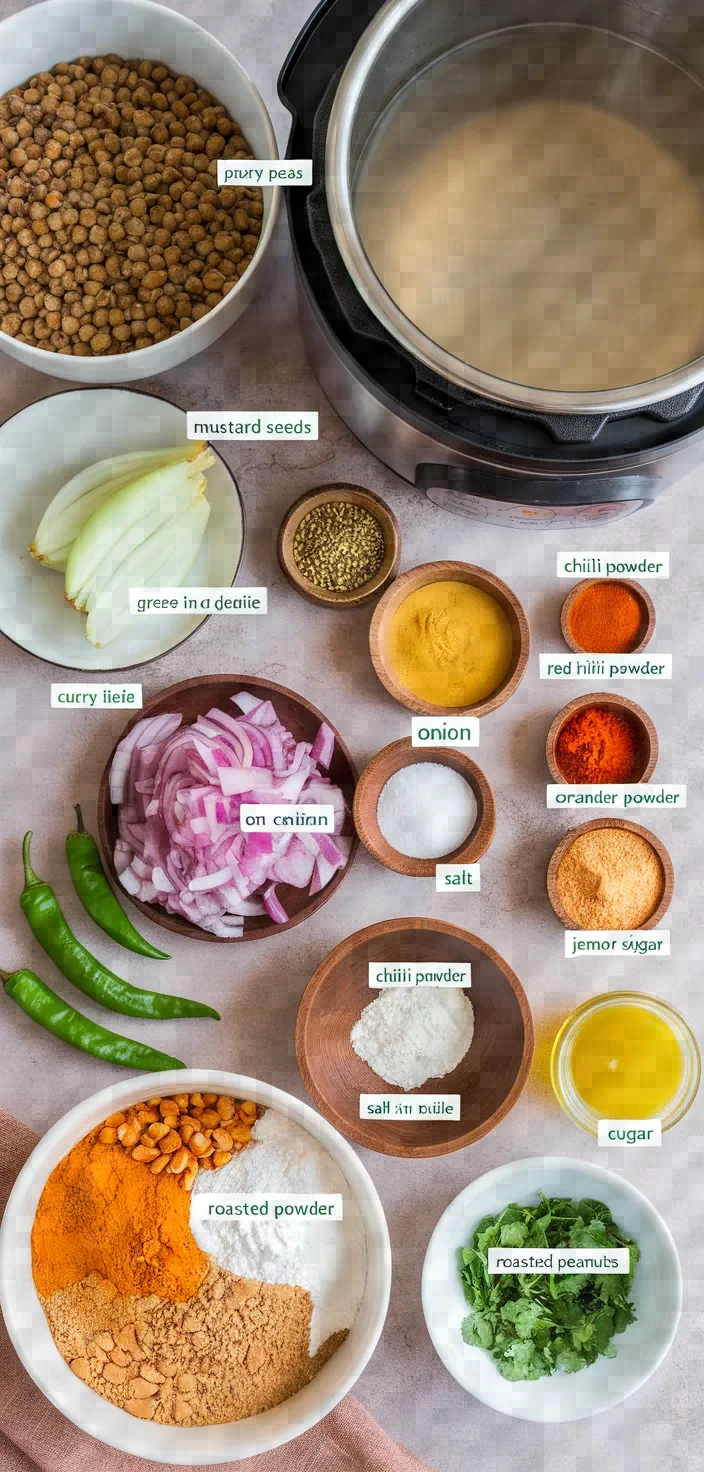 Ingredients photo for Daal Dhokli Instant Pot Recipe