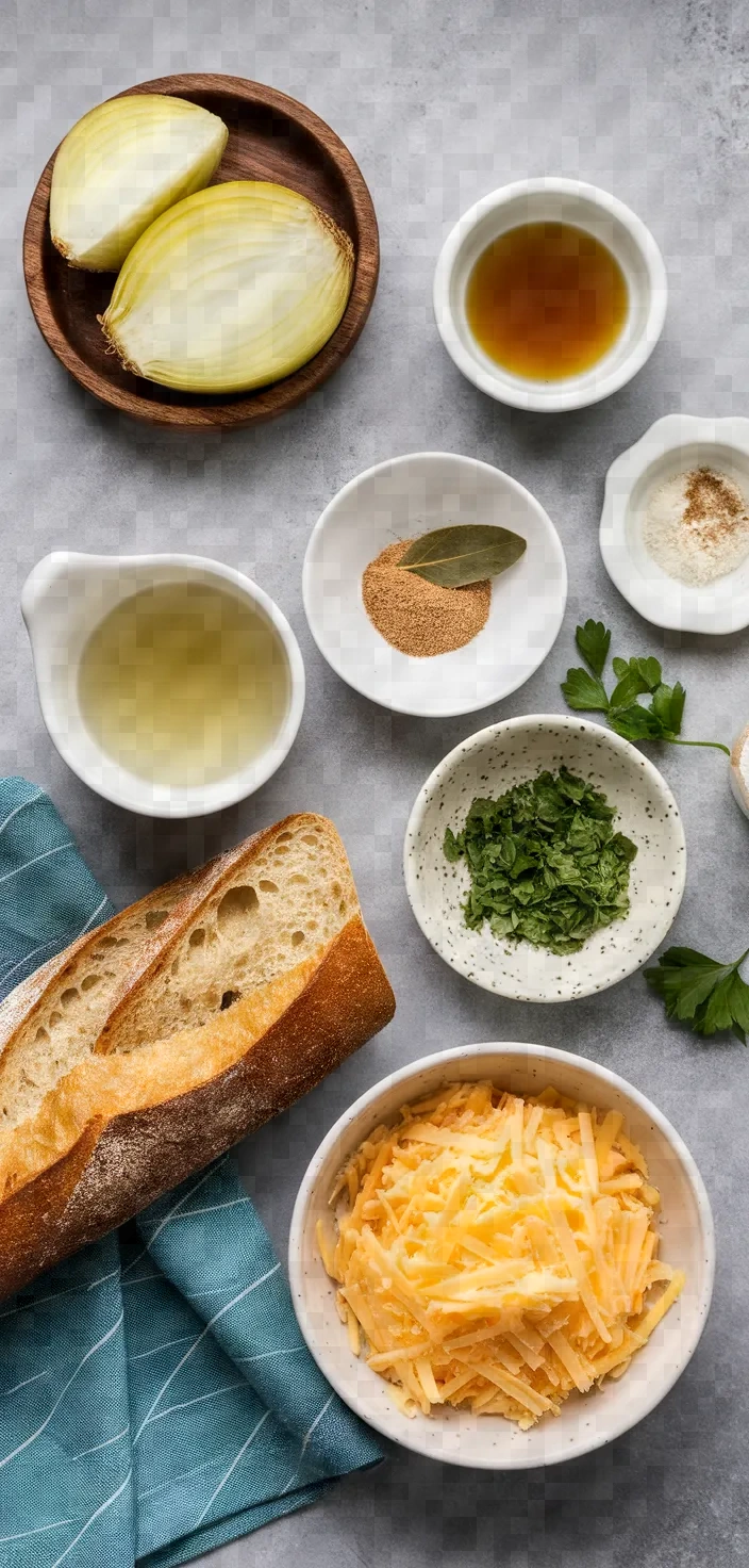 Ingredients photo for French Onion Soup Instant Pot Recipe