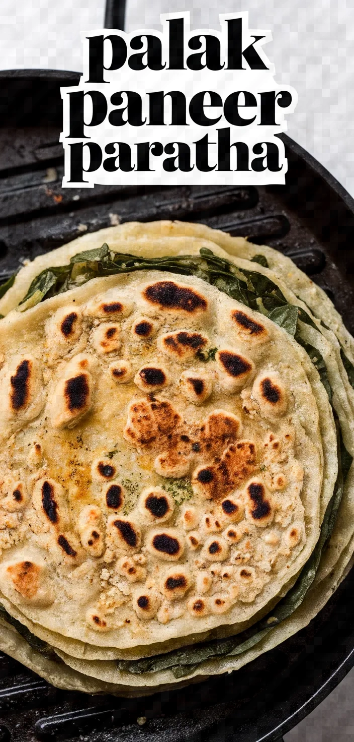 Palak Paneer Paratha Recipe