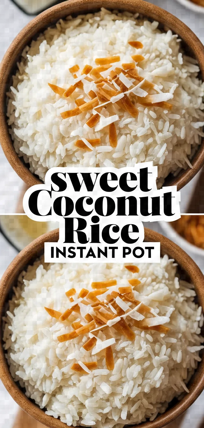 Photo of Sweet Coconut Rice Instant Pot Recipe