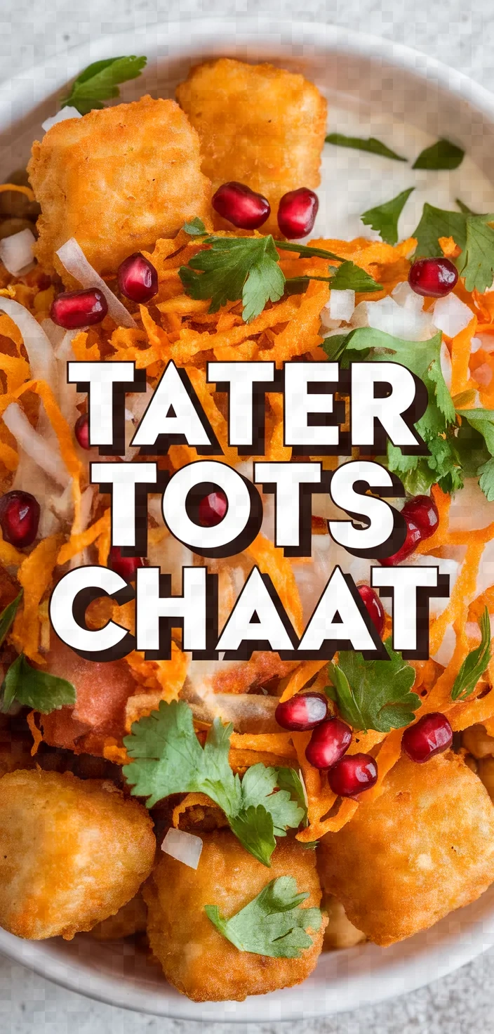 Photo of Tater Tots Chaat Recipe