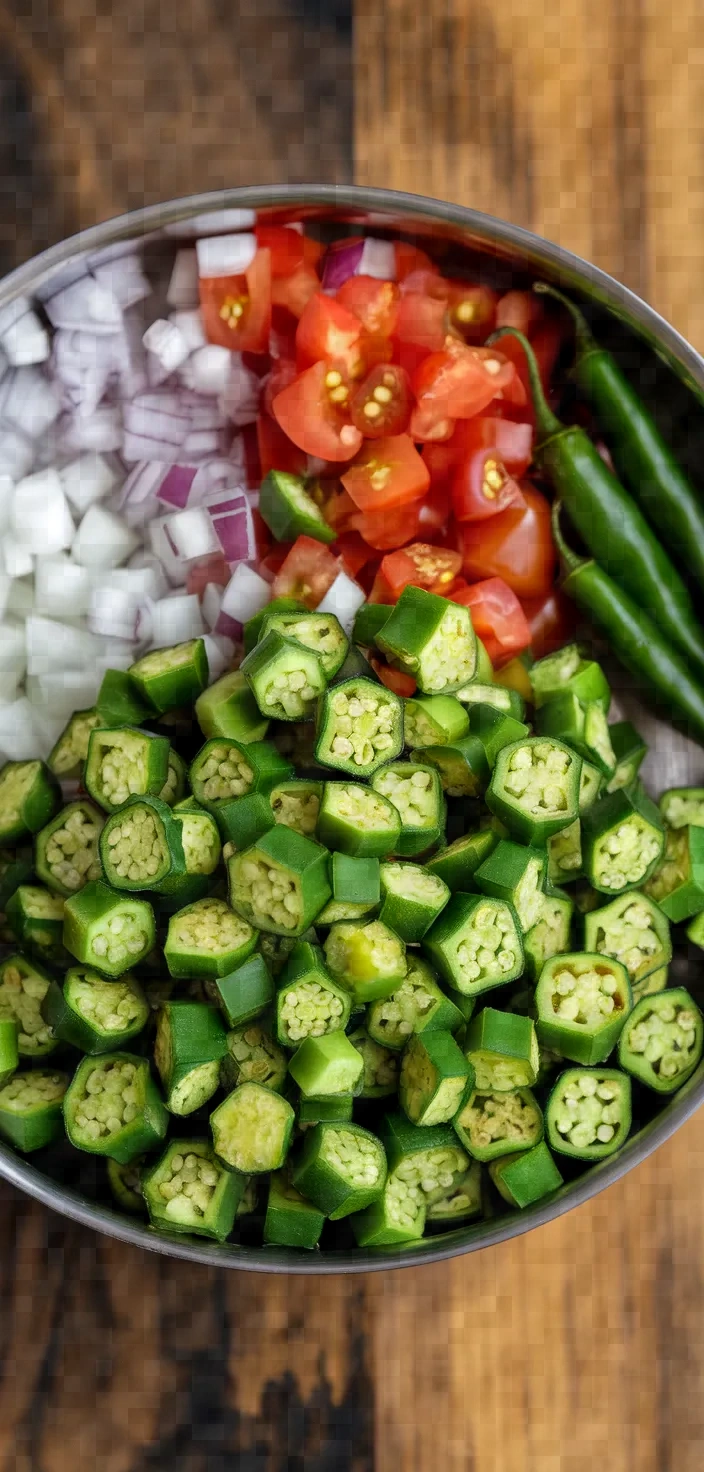 Ingredients photo for Bhindi Masala Recipe