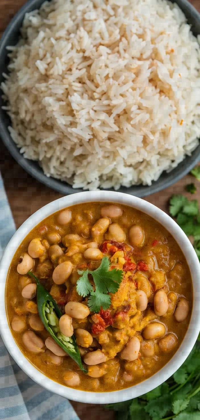 Ingredients photo for Black Eyed Peas Curry And Rice Instant Pot Recipe