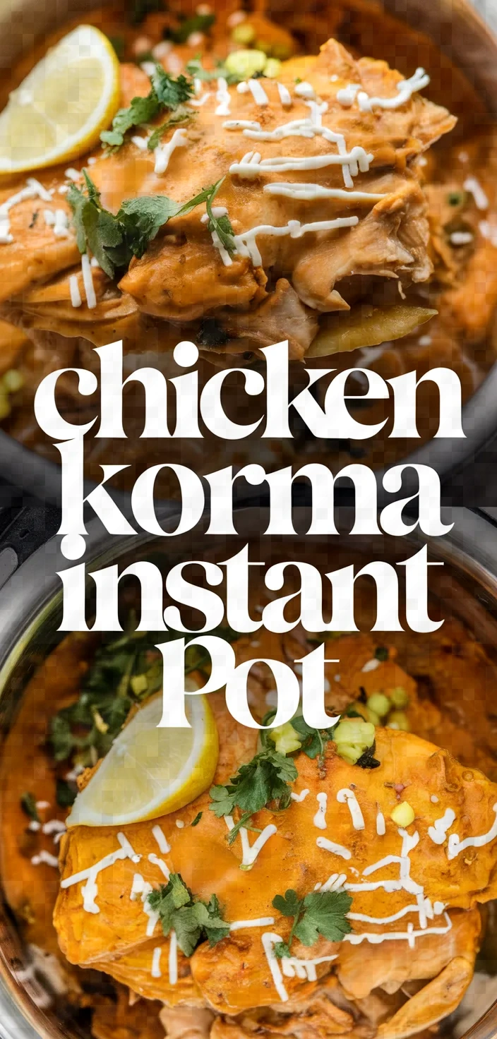 Chicken Korma Instant Pot Recipe