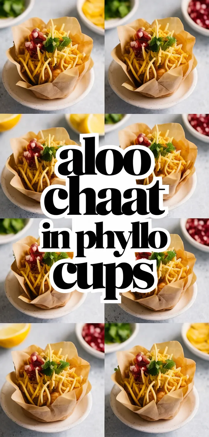 A photo of Aloo Chaat In Phyllo Cups Recipe