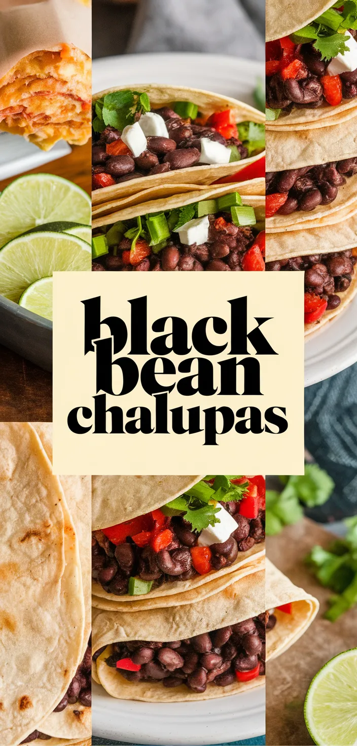 A photo of Black Bean Chalupas Recipe