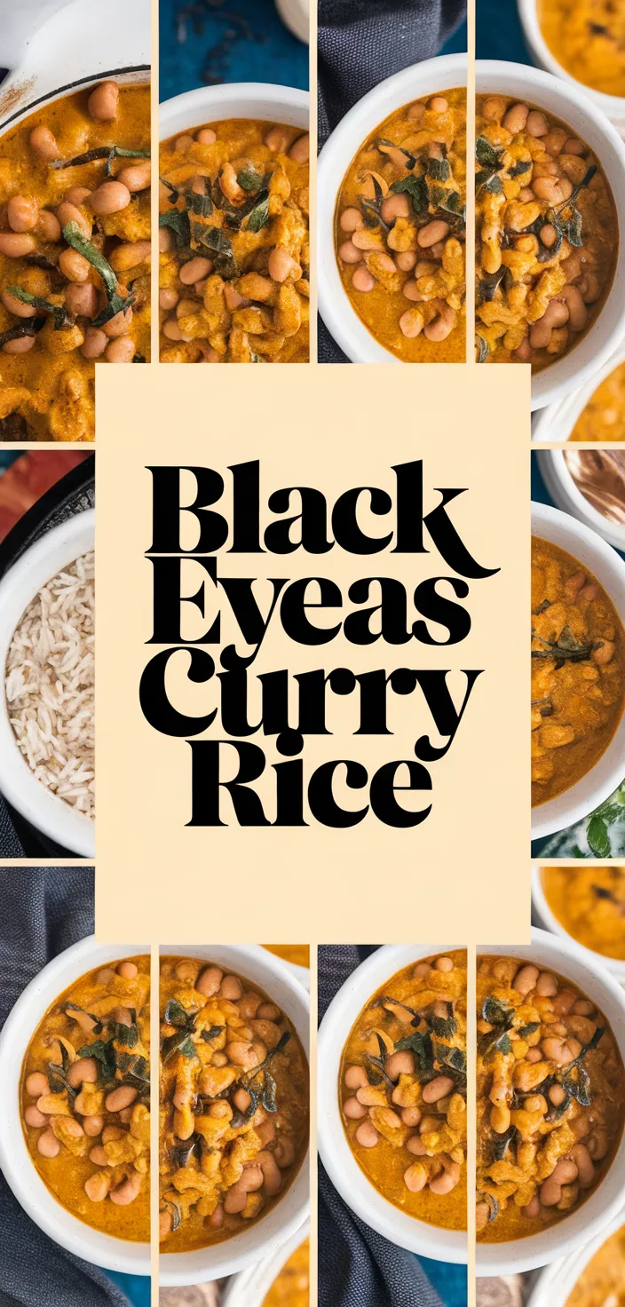 A photo of Black Eyed Peas Curry And Rice Instant Pot Recipe