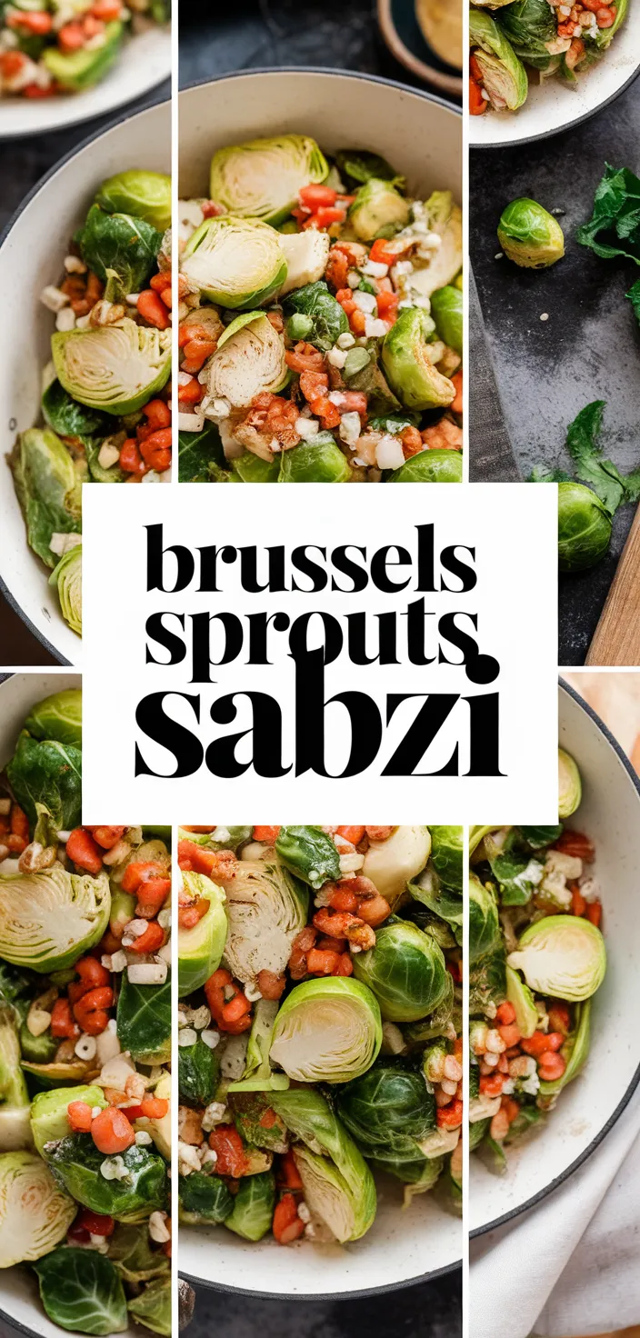 A photo of Brussels Sprouts Sabzi Recipe