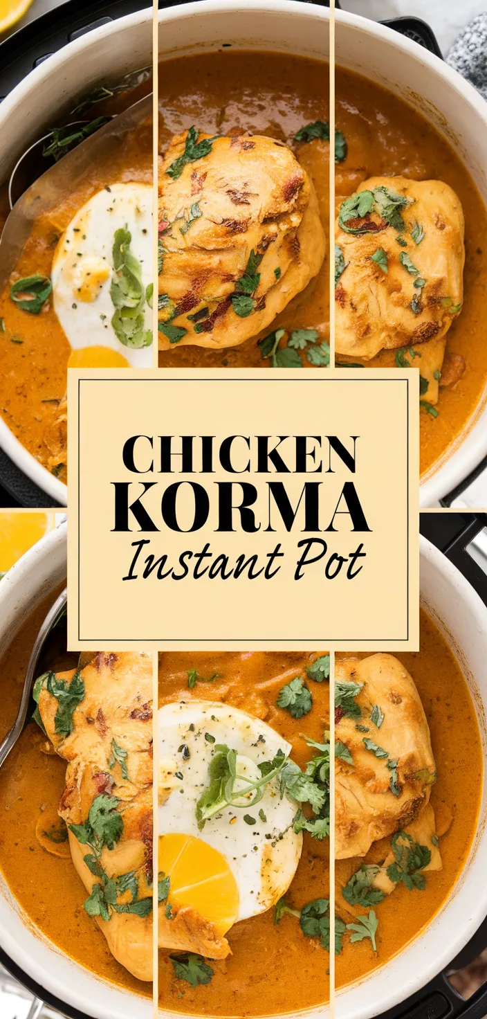 A photo of Chicken Korma Instant Pot Recipe