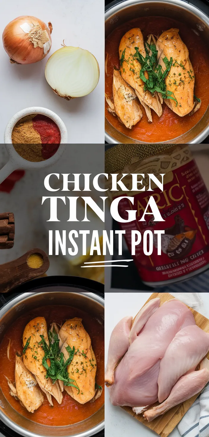 A photo of Chicken Tinga Instant Pot Recipe