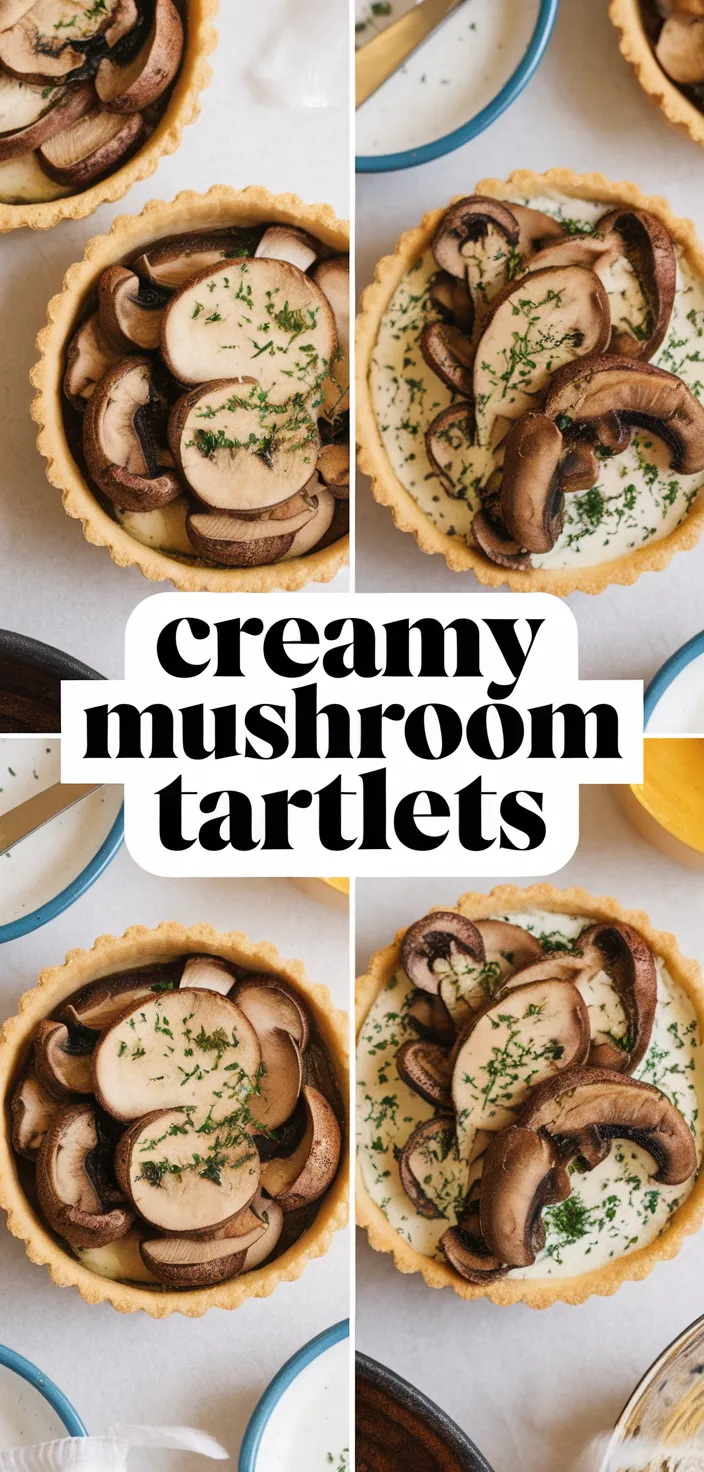 A photo of Creamy Mushroom Tartlets Recipe