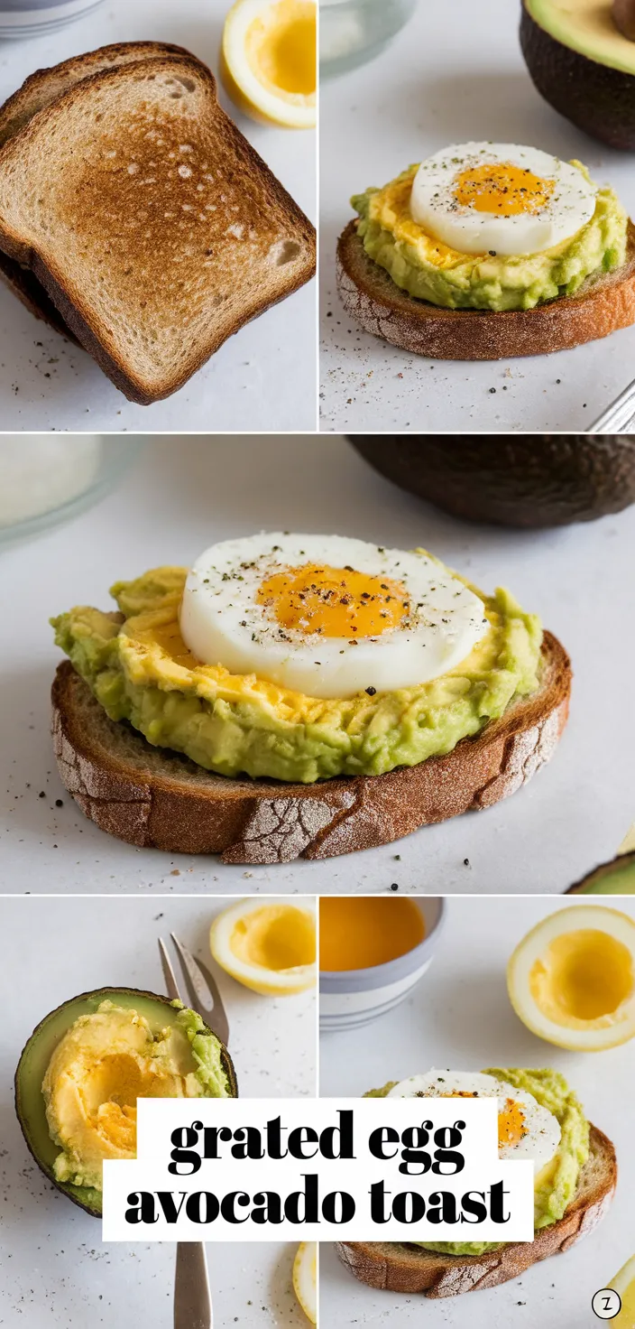 A photo of Grated Egg Avocado Toast Recipe