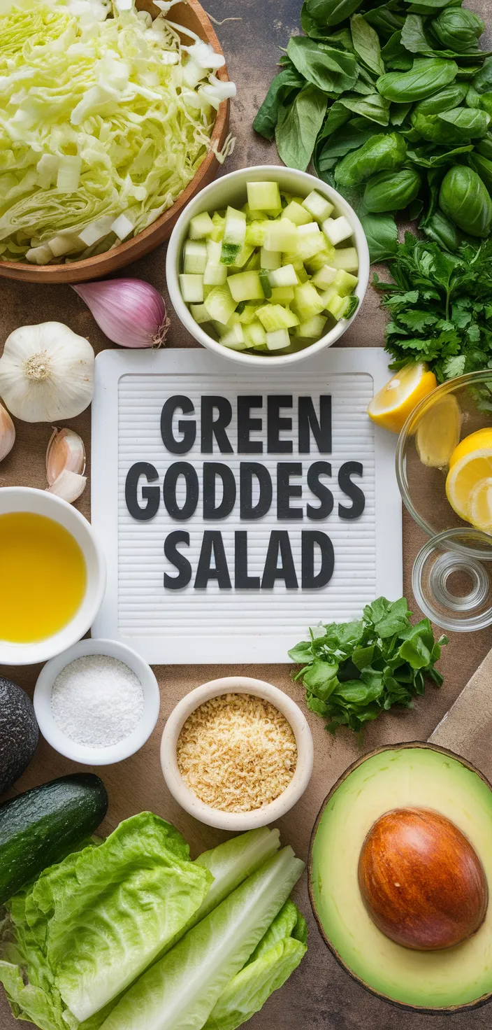 A photo of Green Goddess Salad Recipe