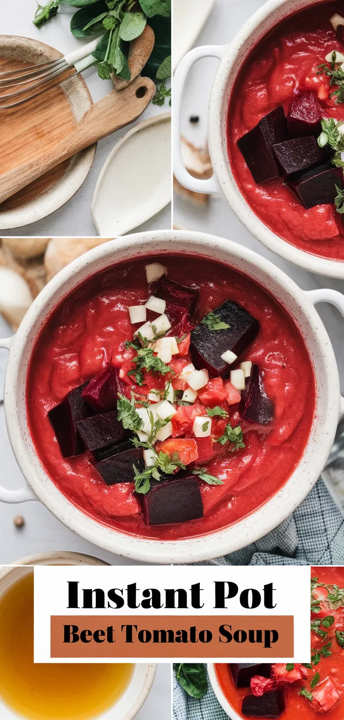 A photo of Instant Pot Tomato Beet Soup Recipe