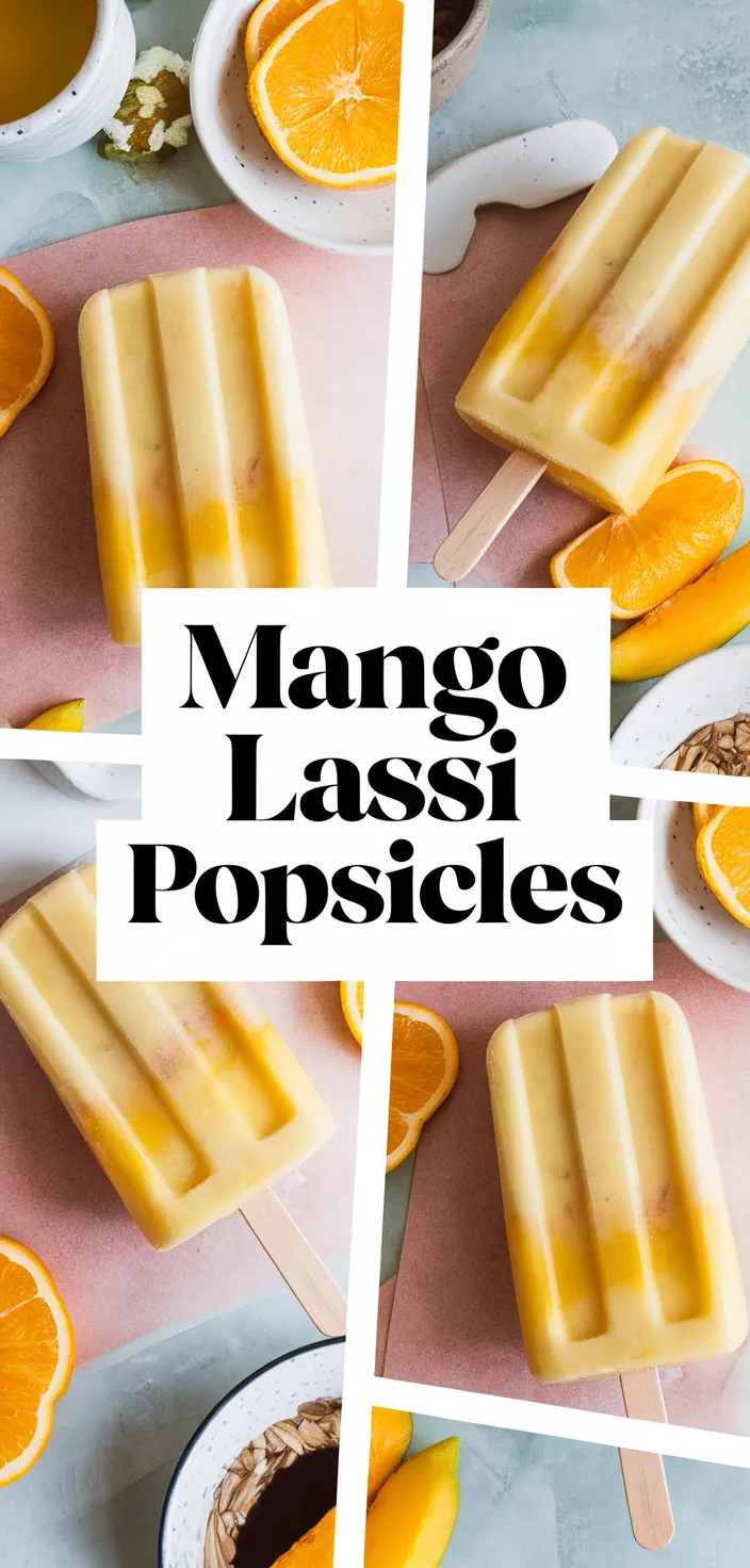 A photo of Mango Lassi Popsicles Recipe