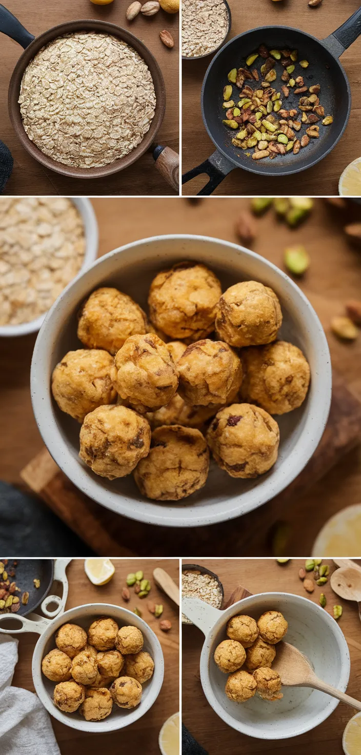 A photo of Oats Pistachio Laddu Recipe