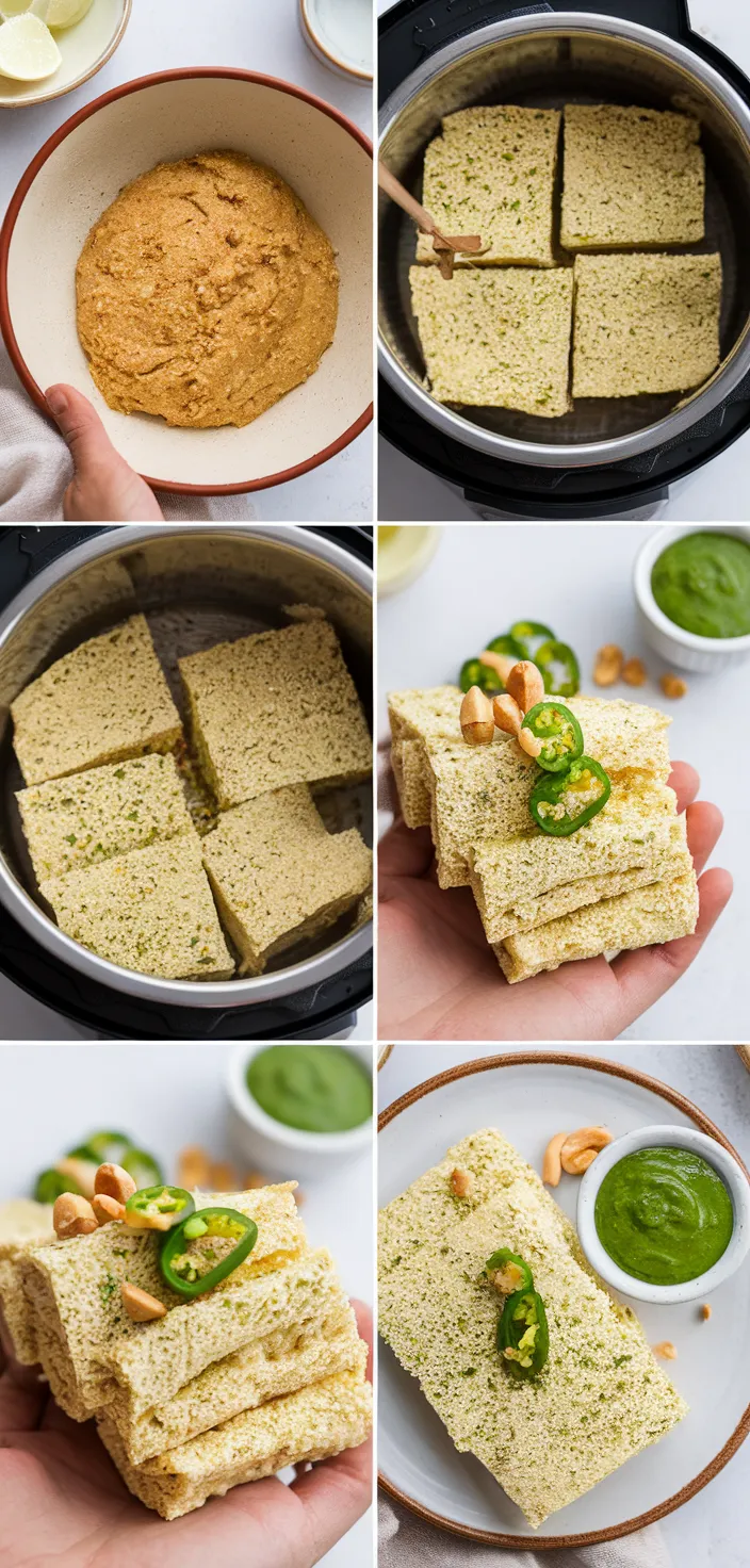 A photo of Rava Dhokla Instant Pot Recipe