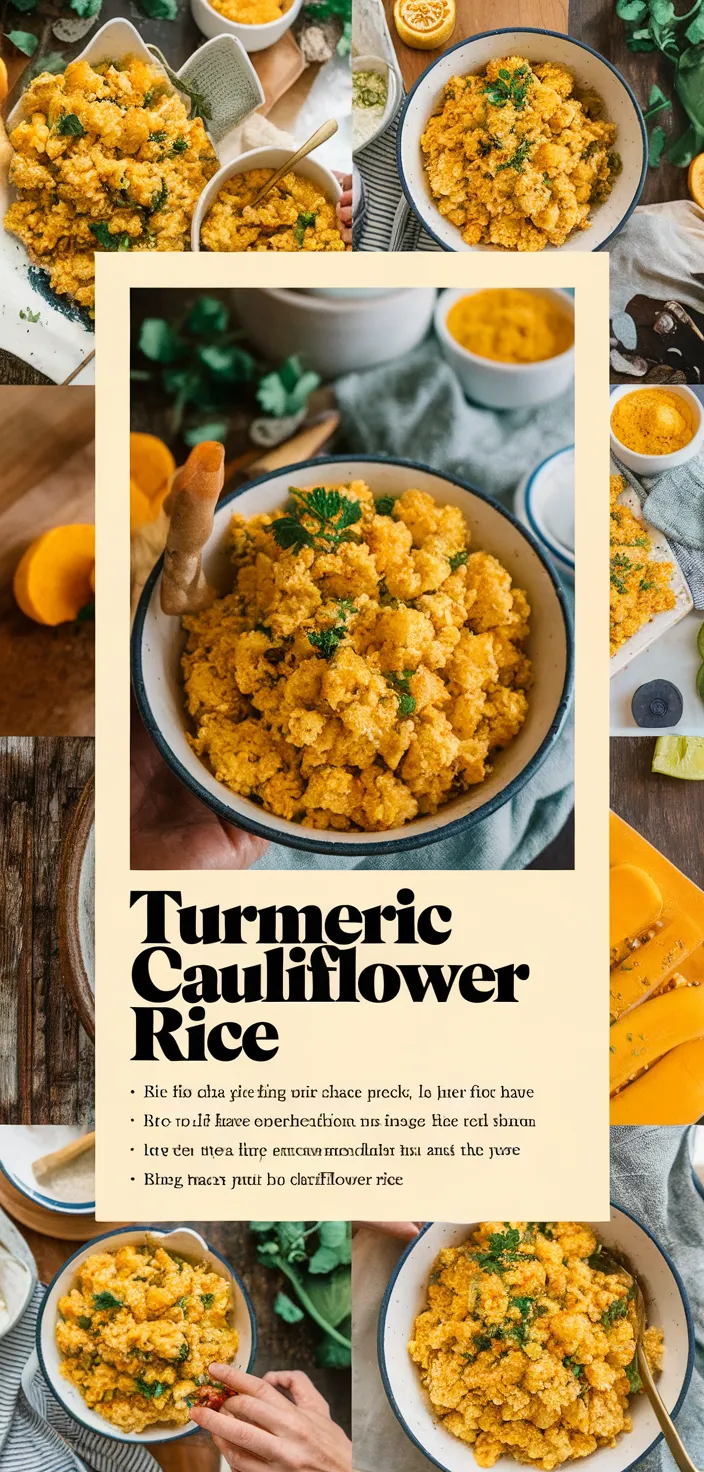 A photo of Turmeric Cauliflower Rice Recipe