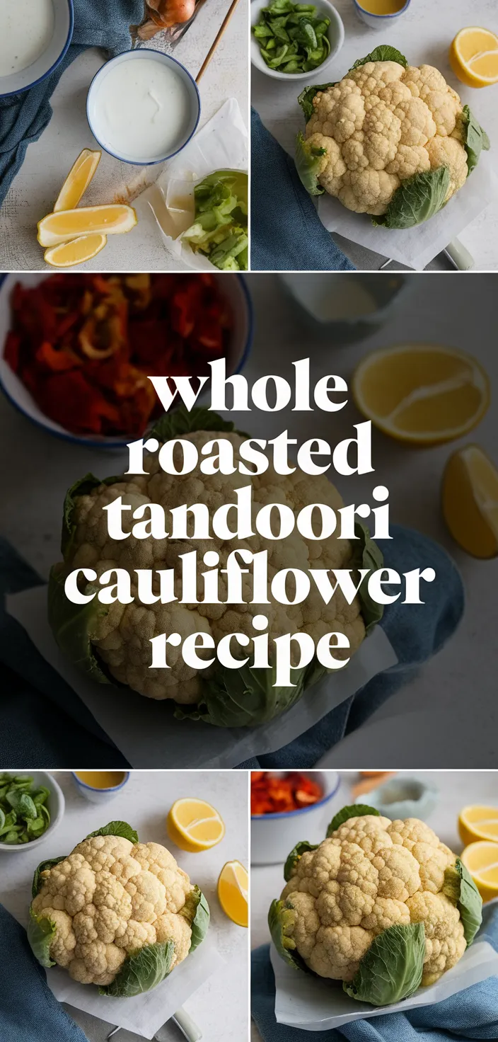 A photo of Whole Roasted Tandoori Cauliflower Recipe