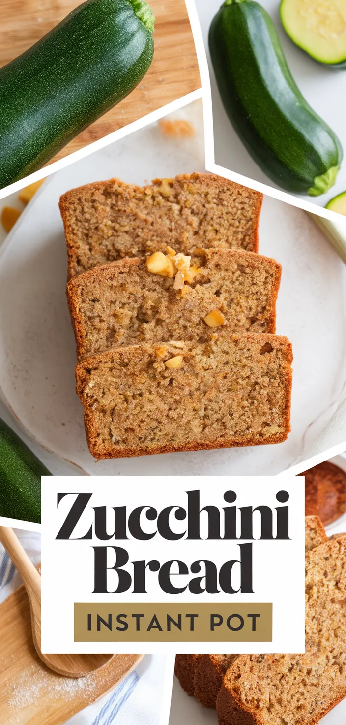 A photo of Zucchini Bread Instant Pot Recipe