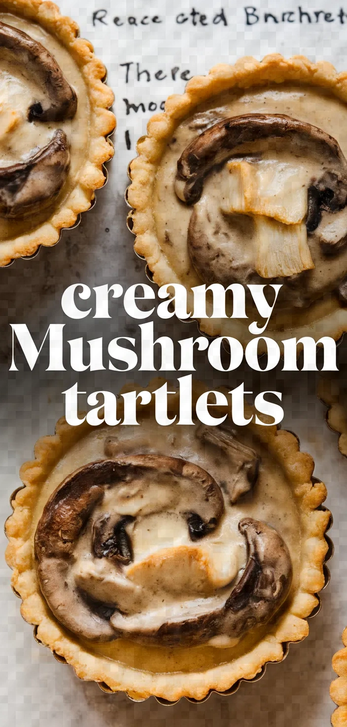 Creamy Mushroom Tartlets Recipe