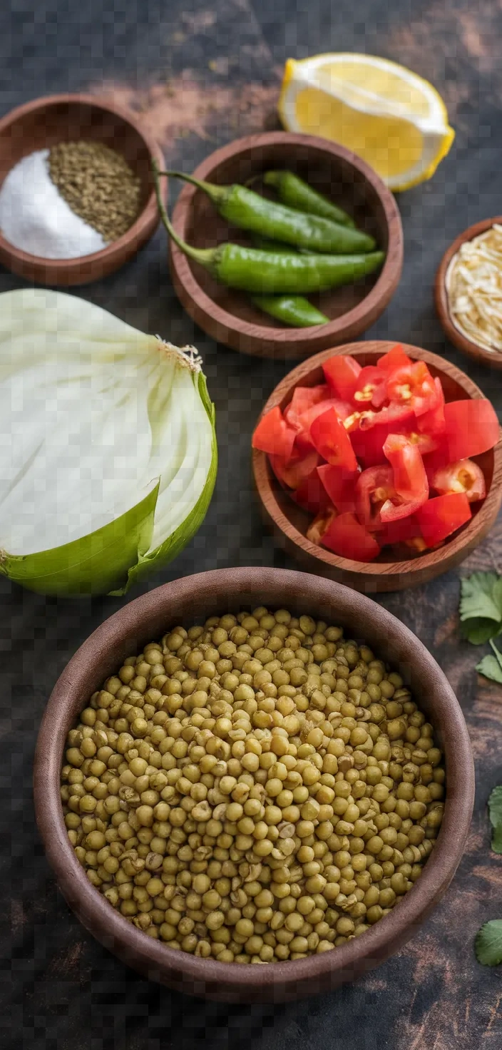 Ingredients photo for Green Moong Dal Recipe