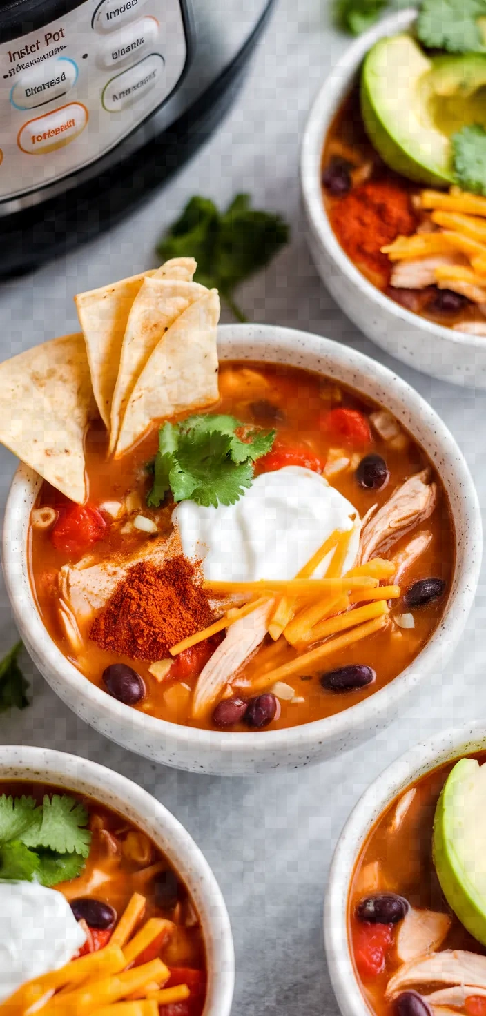 Instant Pot Chicken Tortilla Soup Recipe