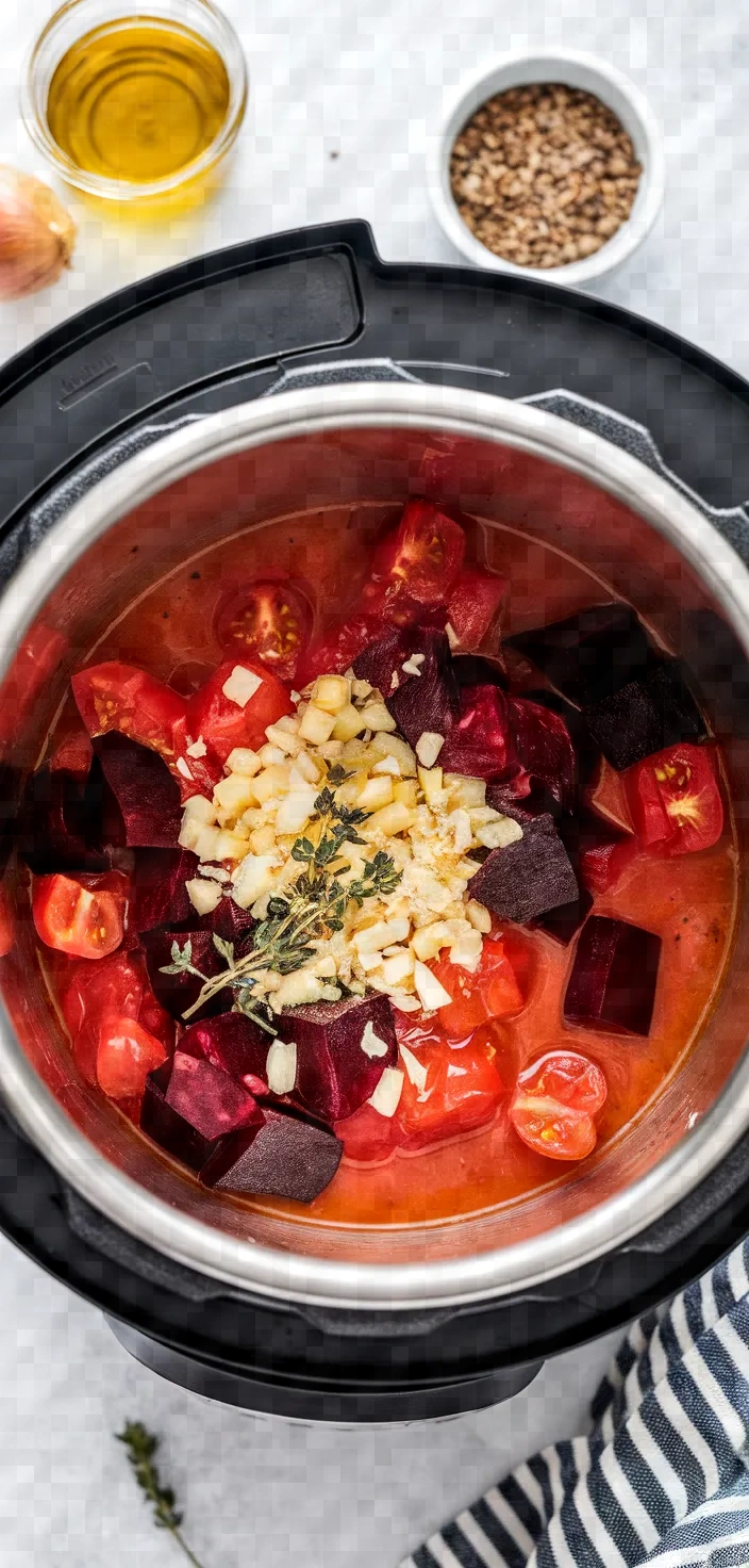 Instant Pot Tomato Beet Soup Recipe