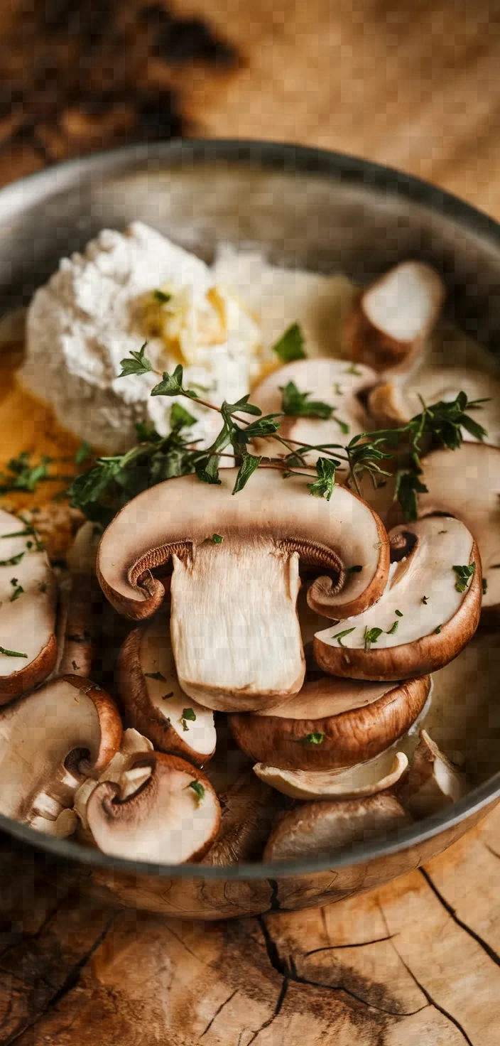 Ingredients photo for Mushroom Soup Recipe