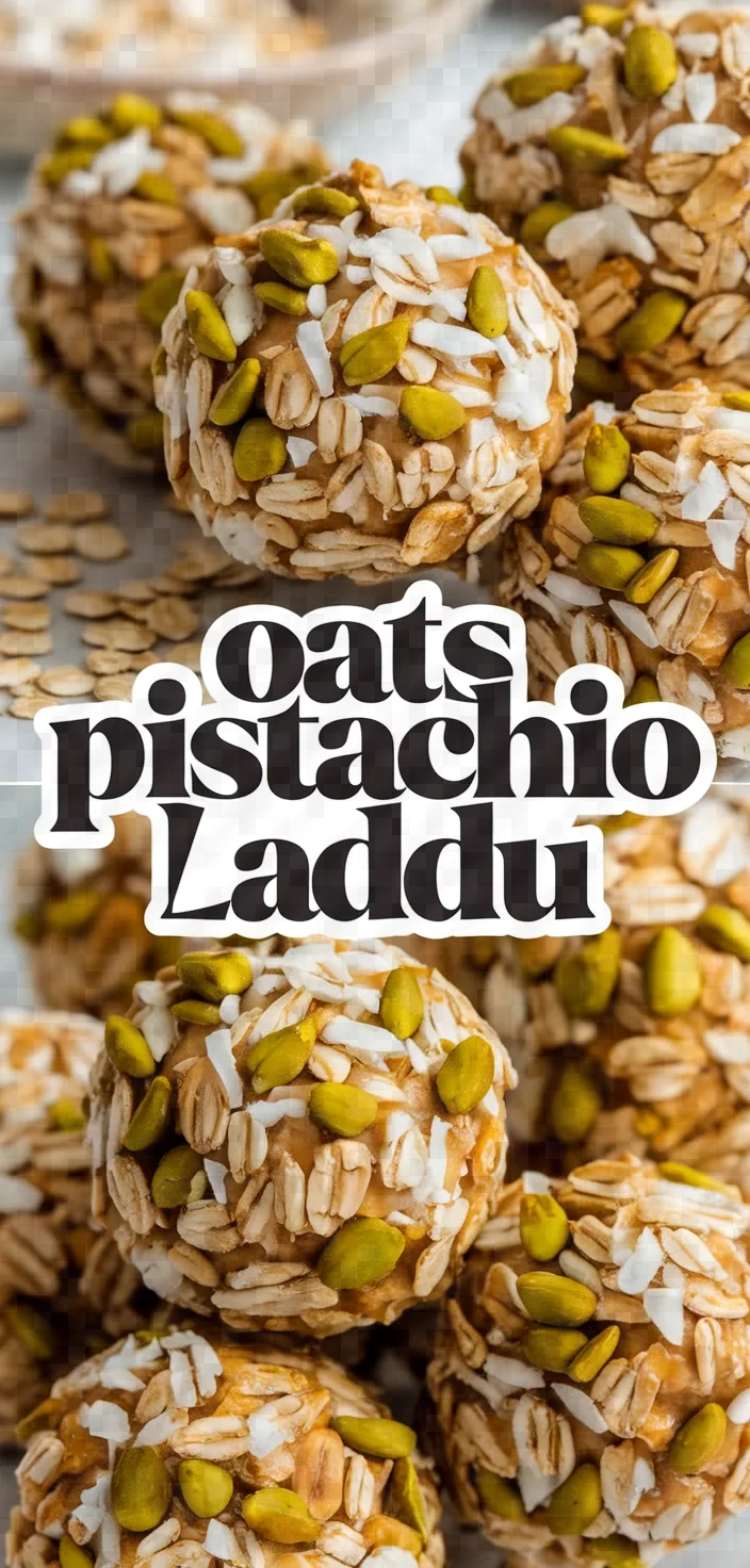 Photo of Oats Pistachio Laddu Recipe