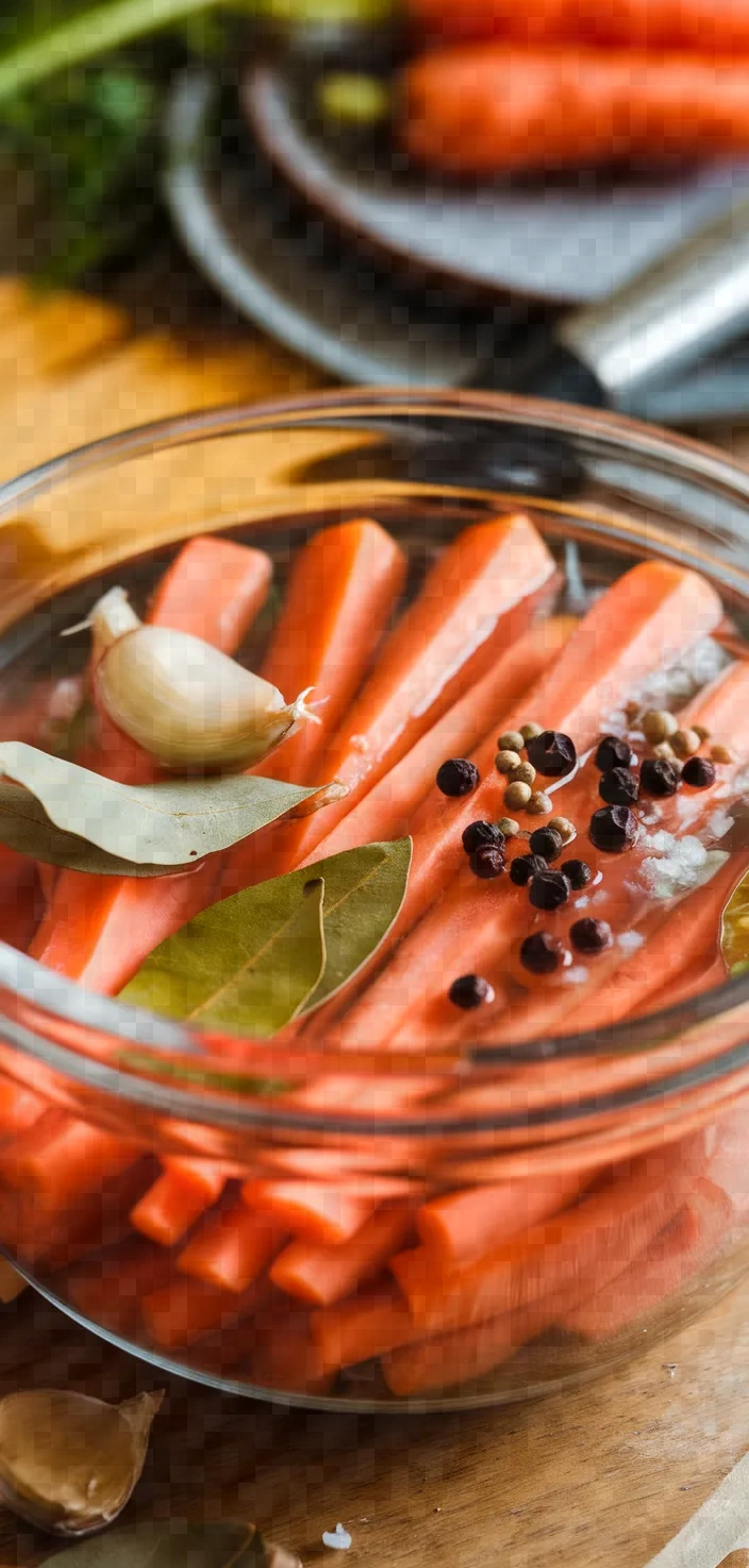 Ingredients photo for Pickled Carrots Recipe