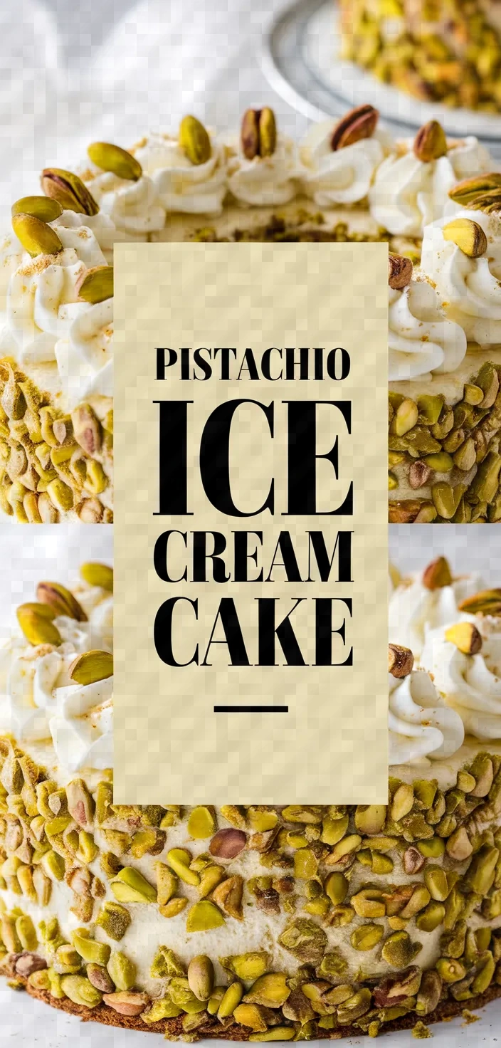 Photo of Pistachio Ice Cream Cake Recipe