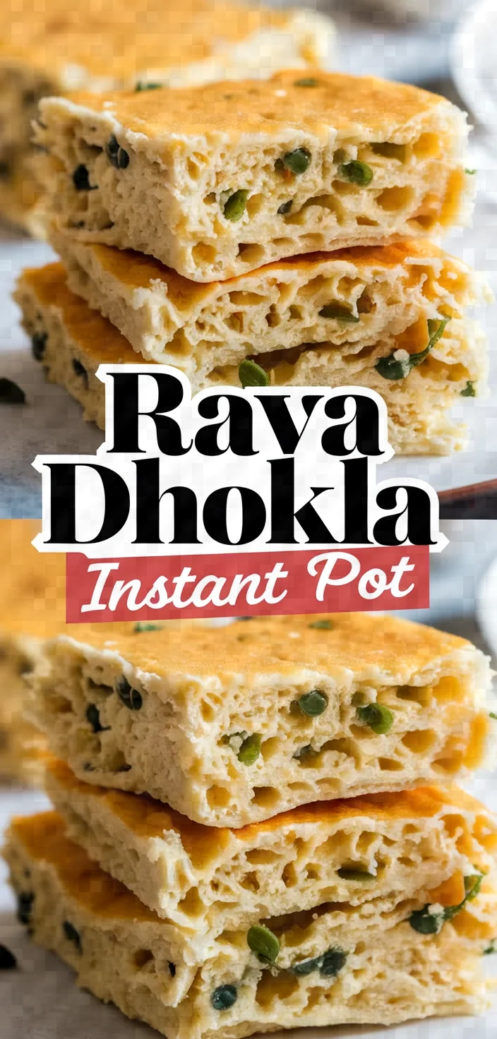 Rava Dhokla Instant Pot Recipe