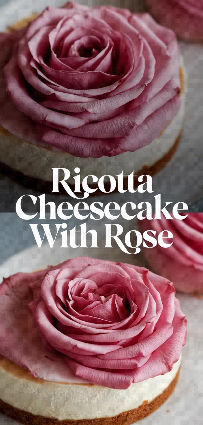 Ricotta Cheesecake With Rose Recipe