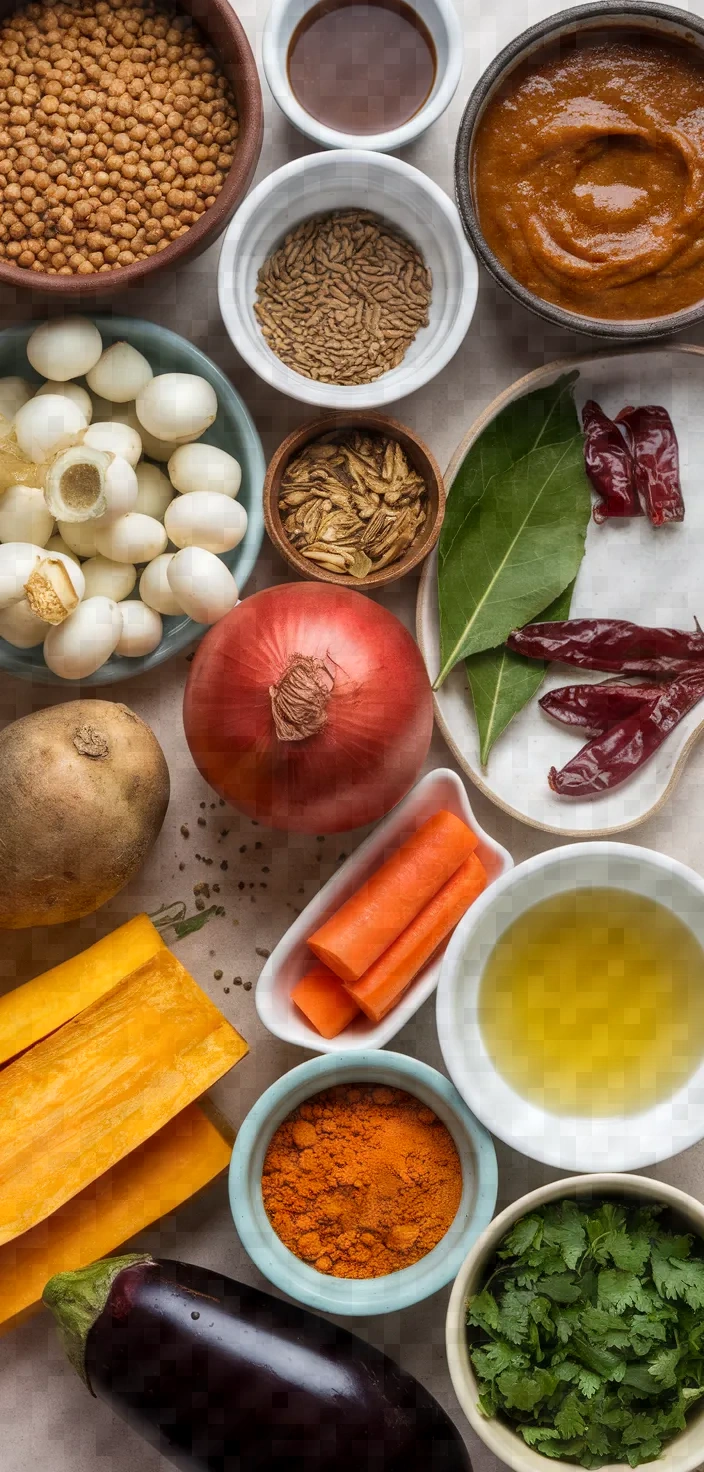 Ingredients photo for Sambar Recipe