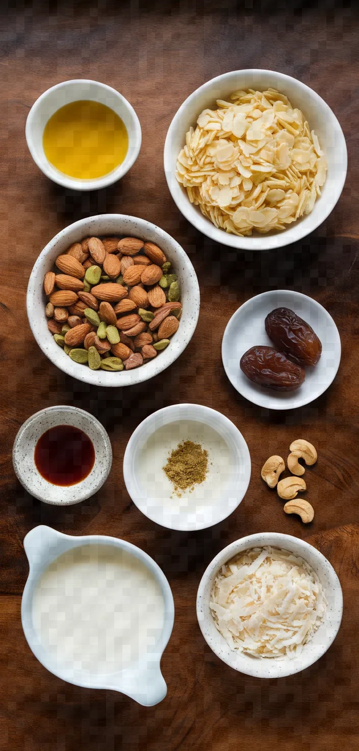 Ingredients photo for Sheer Khurma Instant Pot Recipe