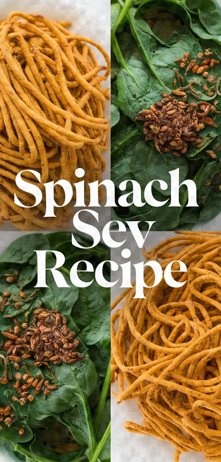 Spinach Sev Recipe