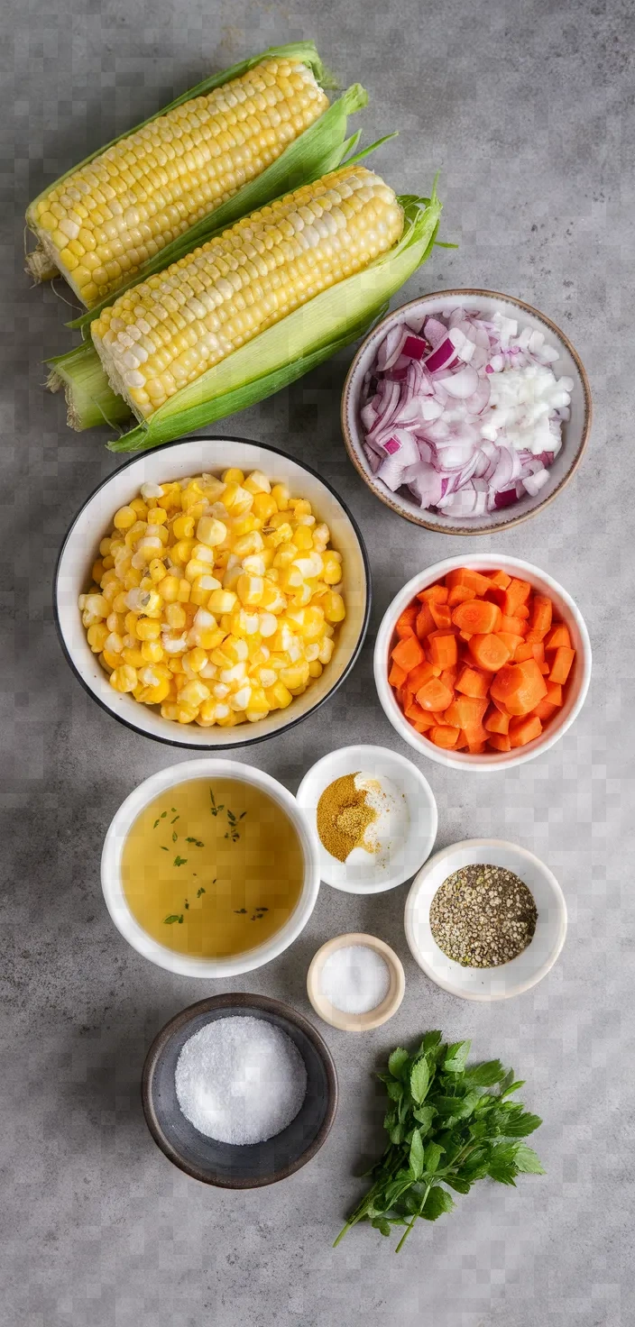 Ingredients photo for Sweet Corn Soup Recipe