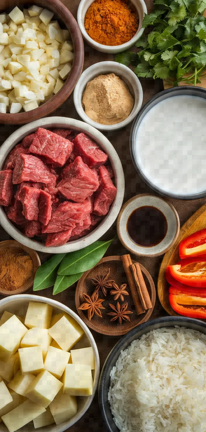 Ingredients photo for Thai Massaman Curry Recipe