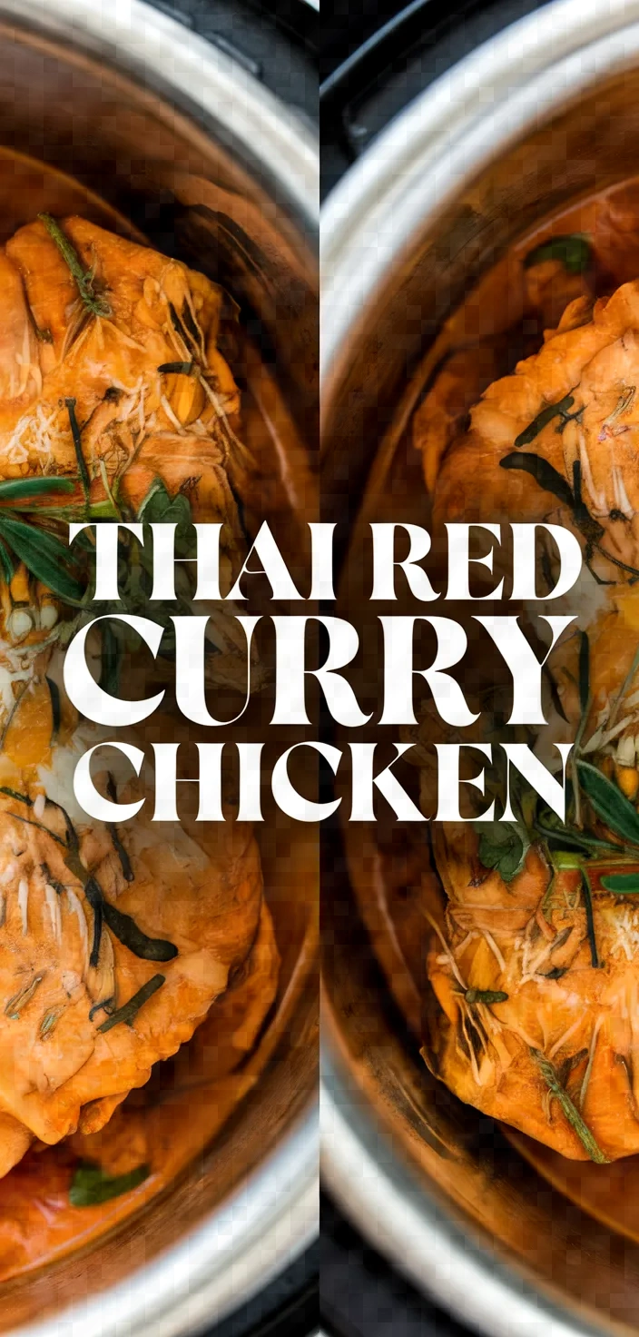 Thai Red Curry Chicken Instant Pot Recipe