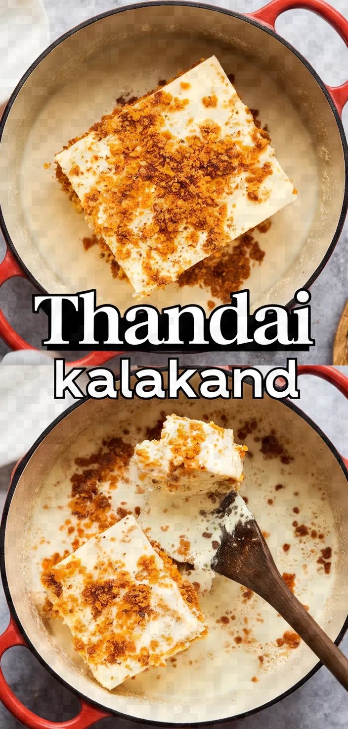 Thandai Kalakand Recipe