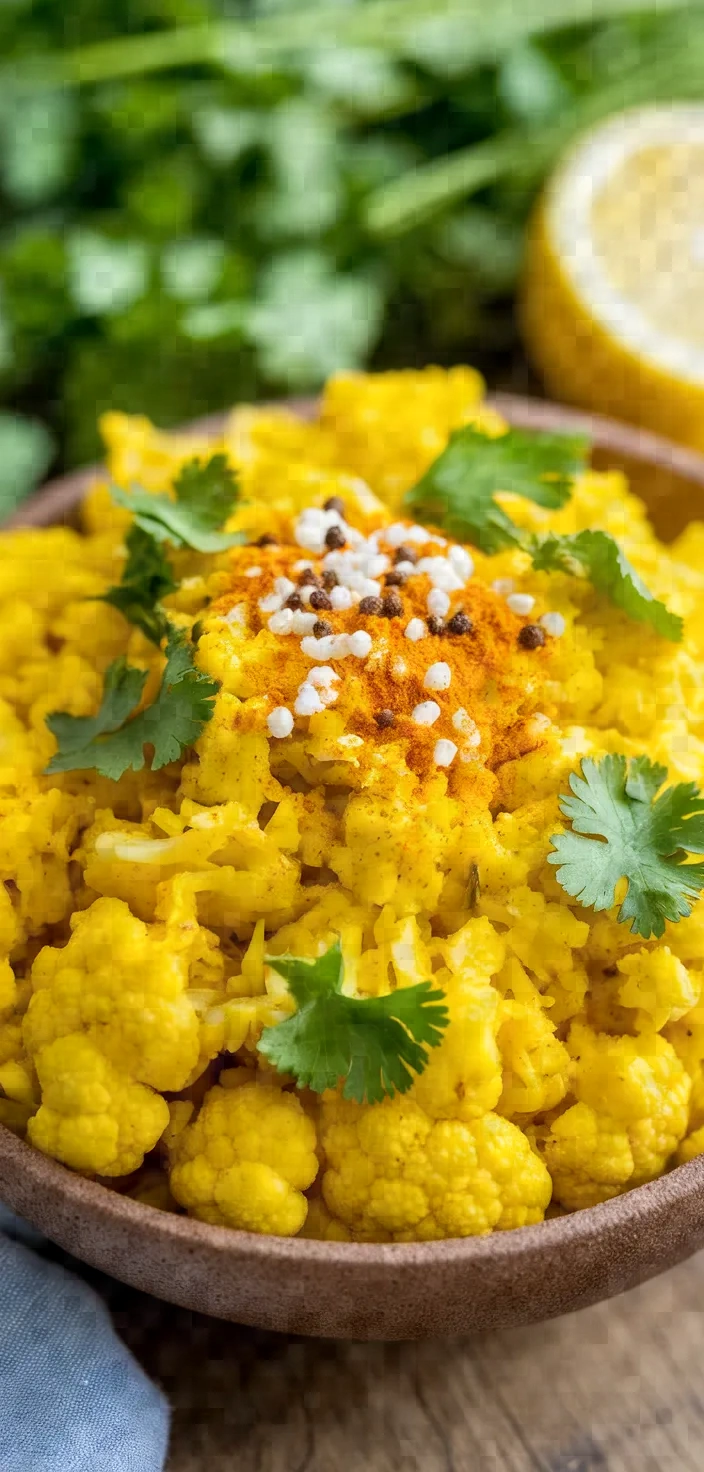 Ingredients photo for Turmeric Cauliflower Rice Recipe