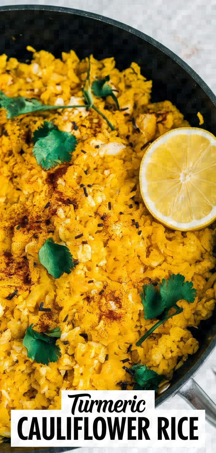 Turmeric Cauliflower Rice Recipe