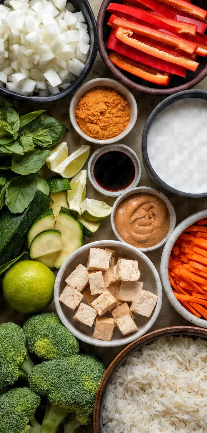 Ingredients photo for Vegan Thai Panang Curry Recipe