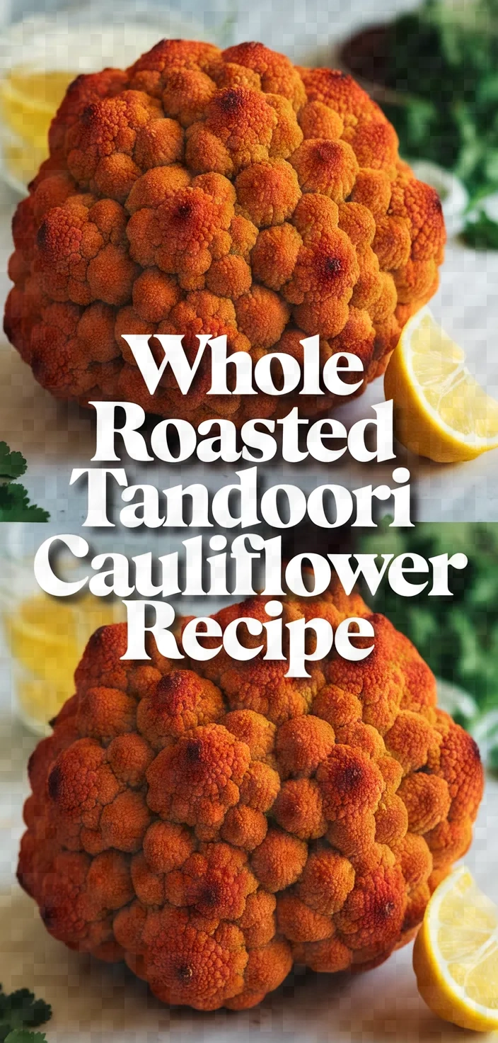 Whole Roasted Tandoori Cauliflower Recipe