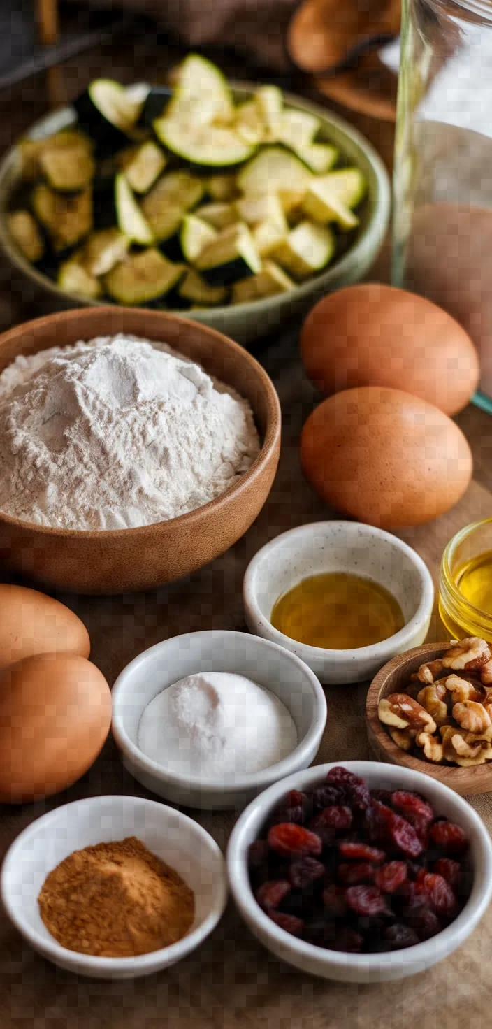 Ingredients photo for Zucchini Bread Instant Pot Recipe