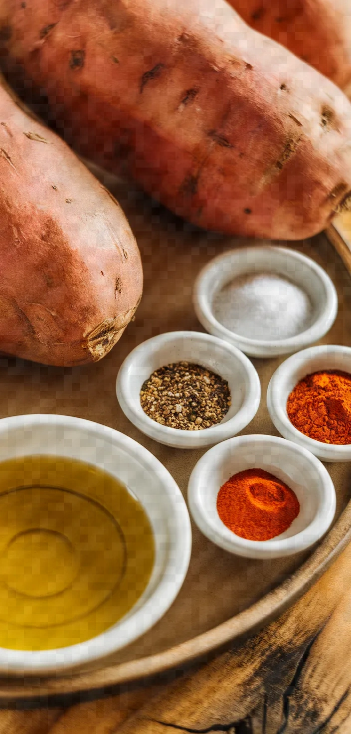 Ingredients photo for Air Fryer Sweet Potato Fries Recipe